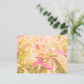 美しい葉クロートンの(1) ポストカード (スタンド正面)