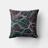 美しい葉パターン クッション (裏面)