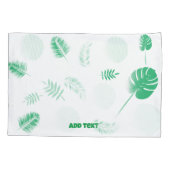 美しい葉パターン 枕カバー (裏面)