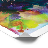 美しい葉プリント、17"x12" ポスター (角)