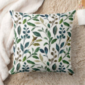 美しい葉柄の枕 クッション (ブランケット)