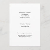 美しい葬儀発表、ステンドグラスのカード エンクロージャーカード (裏面)