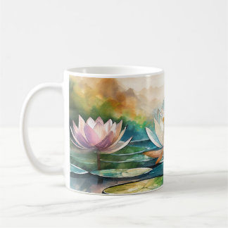 美しい蓮の花マグカップ コーヒーマグカップ