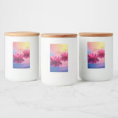 美しい蓮の花 フードラベル (ボトル)