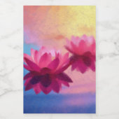 美しい蓮の花 ワインラベル (シングルラベル)