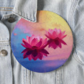 美しい蓮の花 缶バッジ (インサイチュ)