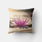 美しい蓮、湖、風景 クッション (裏面)