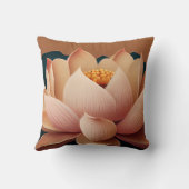 美しい蓮、禅 クッション (裏面)