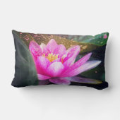 美しい蓮、風景、禅 ランバークッション (裏面)