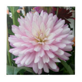 美しい薄紫のダリアの花 タイル (正面)
