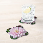 美しい薄紫のダリアの花 ペーパーコースター (インサイチュ)