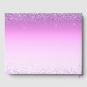 美しい薄紫パープルカスタムキンセアニェラ ゲストブック (裏面)