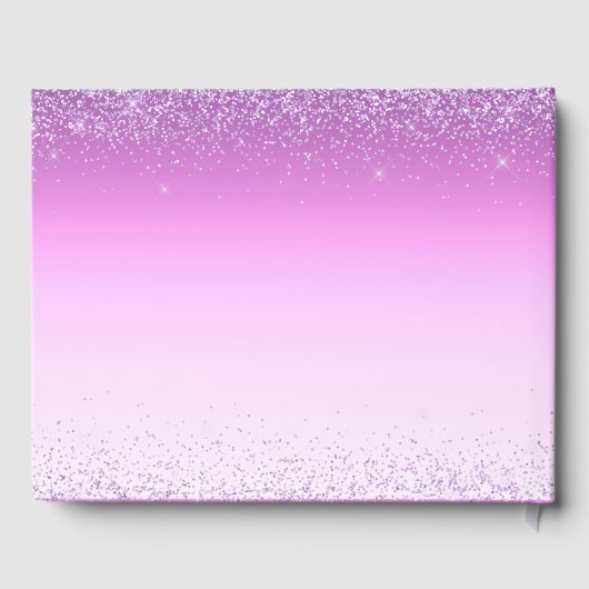 美しい薄紫パープルカスタムキンセアニェラ ゲストブック (裏面)