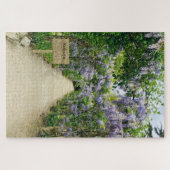 美しい薄紫フラワーガーデンメイズ私パズル ジグソーパズル (横)