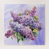 美しい薄紫ブーケフラワーブーケフローラ ジグソーパズル (縦)