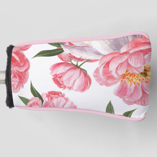 美しい薔薇 ゴルフヘッドカバー (正面)