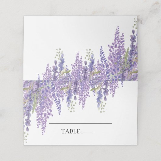 美しい藤の木のミニマル主義者 プレイスカード (外部開封)