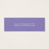 美しい藤の木の結婚ウェブサイトRSVP (裏面)