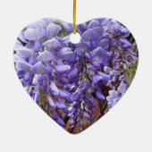美しい藤の母の日を編集可能 セラミックオーナメント (裏面)