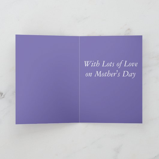 美しい藤の母の日 シーズンカード (内部)