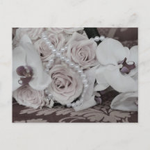 美しい蘭とバラ日付を保存