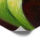 美しい蘭の芸術的な構成 ポスター (角)