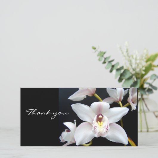 美しい蘭は感謝していしています サンキューカード (スタンド正面)