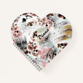 美しい蘭スタイリッシュ手帳 ノートブック (正面)