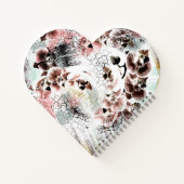 美しい蘭スタイリッシュ手帳 ノートブック (裏面)