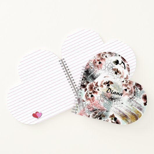 美しい蘭スタイリッシュ手帳 ノートブック (内部)