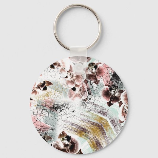 美しい蘭 キーホルダー (正面)