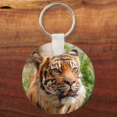 美しい虎の顔 キーホルダー (正面)
