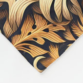 美しい虎 フリースブランケット (角)