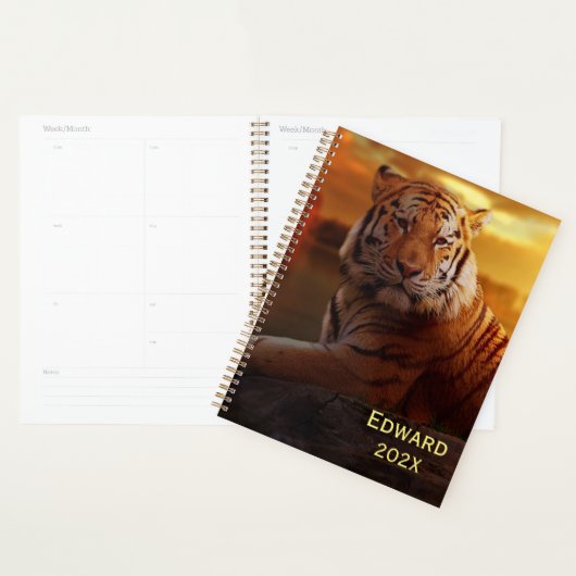 美しい虎  プランナー手帳 (ディスプレー)