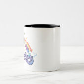 美しい虹のユニコーン ツートーンマグカップ (中央)