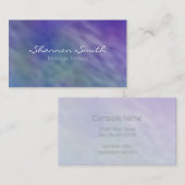 美しい虹の空ミニマルエレガント 名刺 (正面/裏面)