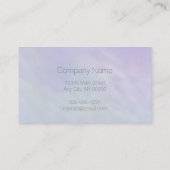 美しい虹の空ミニマルエレガント 名刺 (裏面)