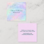 美しい虹の美しいパステルスワールシェル スクエア名刺 (正面/裏面)