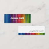 美しい虹の色コンテンポラリー- カラフル スキニー名刺 (正面/裏面)