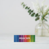 美しい虹の色コンテンポラリー- カラフル スキニー名刺 (スタンド正面)