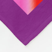 美しい虹体パーソナライズされた操用毛布 フリースブランケット (角)