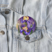 美しい虹彩の花 – アー絵画ト 缶バッジ (インサイチュ)