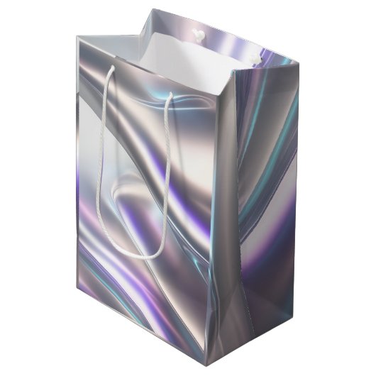 美しい虹色とユニーク抱き枕 ミディアムペーパーバッグ (正面アングル)