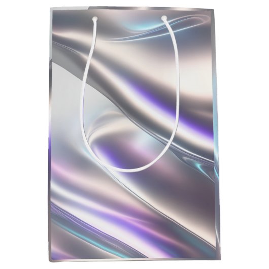 美しい虹色とユニーク抱き枕 ミディアムペーパーバッグ (正面)