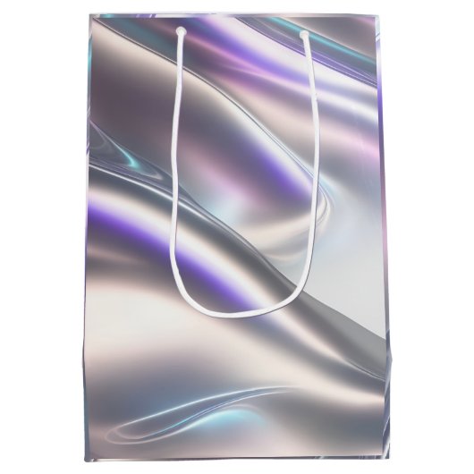 美しい虹色とユニーク抱き枕 ミディアムペーパーバッグ (裏面)