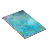 美しい虹色のパールシャイマー・マーメイドスケール ノートブック (右側)