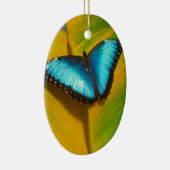 美しい虹色の蝶 セラミックオーナメント (右)