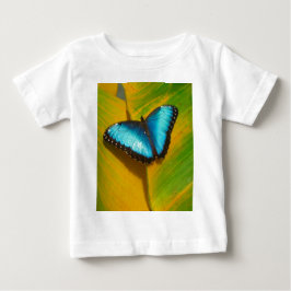 美しい虹色の蝶 ベビーTシャツ