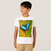 美しい虹色の蝶 Tシャツ (正面フル)