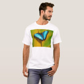 美しい虹色の蝶 Tシャツ (正面フル)